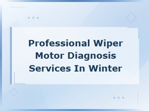 Professional Wiper Motor Diagnosis Services for Winter Driving Safety